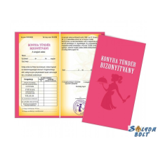 Nevlini Vicces bizonyítvány, Konyhatündér ajándéktárgy