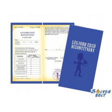 Nevlini Vicces bizonyítvány, Legjobb edző ajándéktárgy