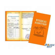 Nevlini Vicces bizonyítvány, Nyugdíjas ajándéktárgy