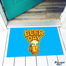Nevlini vicces lábtörlő több színben, beer day lakástextília