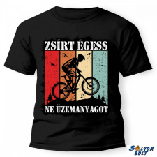 Nevlini vicces póló több színben, zsírt égess ne üzemanyagot ajándéktárgy