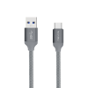 Nevox USB-C apa - USB 3.0 apa Adat- és töltőkábel 2m - Ezüst (1480)