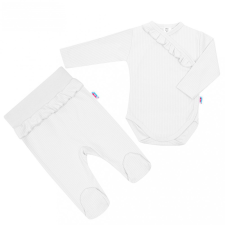 NEW BABY 2-részes baba együttes New Baby Stripes fehér babaruha szett
