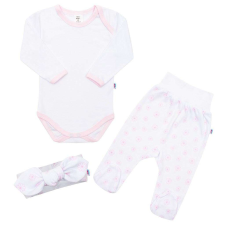NEW BABY 3-részes pamut együttes New Baby Lili 80 (9-12 h) gyerek ruha szett