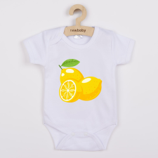 NEW BABY Baba body nyomtatással New Baby Lemon - rövid ujjú kombidressz, body