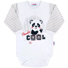 NEW BABY Baba hosszú ujjú body New Baby Panda kombidressz, body