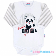 NEW BABY Baba hosszú ujjú body - New Baby Panda 62 (3-6 h) kombidressz, body