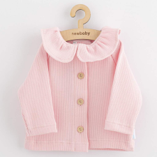 NEW BABY Baba kabátka gombokkal New Baby Laura Luxury clothing rózsaszín babakabát, overál, bundazsák
