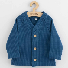 NEW BABY Baba kabátka gombokkal New Baby Luxury clothing Oliver kék babakabát, overál, bundazsák