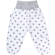 NEW BABY Baba lábfejes nadrág New Baby Classic II szürke csillagokkal 6-9 hó (74 cm) gyerek nadrág