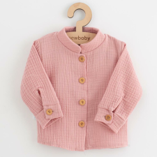 NEW BABY Baba muszlin ing New Baby Soft dress rózsaszín babapóló, ing