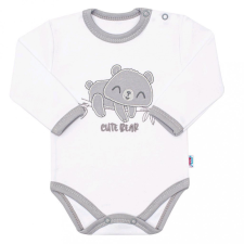 NEW BABY Baba pamut hosszú ujjú body New Baby Cute Bear kombidressz, body