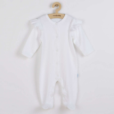 NEW BABY Baba pamut kezeslábas New Baby Practical fehér lány babakabát, overál, bundazsák