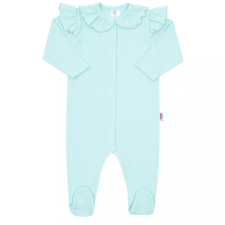 NEW BABY Baba pamut kezeslábas New Baby Stripes jégkék 80 (9-12 h) rugdalózó