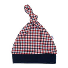 NEW BABY Baba pamut sapka New Baby Checkered 80 (9-12 h)