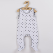 NEW BABY Baba rugdalózó New Baby Classic II szürke csillagokkal rugdalózó