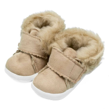 NEW BABY Baba téli velúr cipő New Baby 3-6 h világos barna gyerek cipő