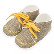 NEW BABY Baba tornacipő New Baby jeans mustard 0-3 h gyerek cipő