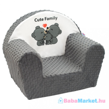 NEW BABY Babafotel - New Baby Cute Family szürke pihenőszék, bébifotel