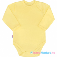 NEW BABY Body babáknak - hosszú ujjú New Baby Pastel sárga 68 (4-6 hó) kombidressz, body