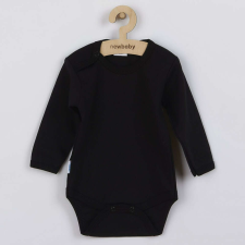 NEW BABY Body hosszú ujjú New Baby - fekete kombidressz, body