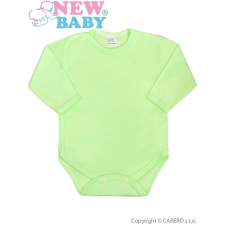 NEW BABY Csecsemő teljes hosszba patentos body New Baby Classic zöld kombidressz, body