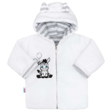 NEW BABY fehér plüss baba felső