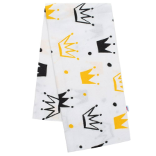 NEW BABY Flanel pelenka nyomtatott mintával New Baby fehér korona mosható pelenka