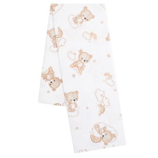 NEW BABY Flanel pelenka nyomtatott mintával New Baby maci fehér mosható pelenka