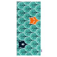 NEW BABY Flanel pelenka nyomtatott mintával New Baby türkiz állatok pelenka