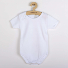 NEW BABY Luxus baba rövid ujjú body New Baby - fehér kombidressz, body