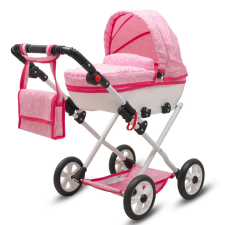 NEW BABY Luxus játék babakocsi New Baby COMFORT rózsaszín babakocsi