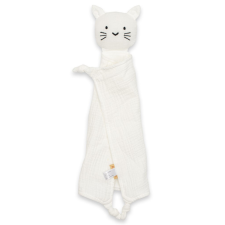 NEW BABY Muszlin szundikendő New Baby Cat white plüssfigura