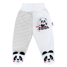 NEW BABY | New Baby Panda | Baba lábfejes nadrág New Baby Panda | Szürke | 56 (0-3 h) rugdalózó