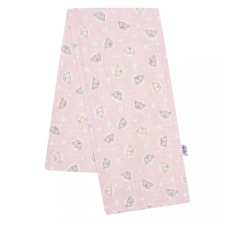 NEW BABY Pamut pelenka nyomtatott mintával New Baby rózsaszín kis maci mosható pelenka