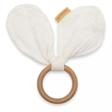 NEW BABY Rágóka levelekkel New Baby Ears white rágóka