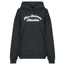 New Balance Pulóverek LINEAR HERITAGE FLEECE LONG HOODIE Fekete EU M