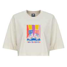 New Balance Rövid ujjú pólók ATHLETICS GRADIENT SHOES T-SHIRT Bézs EU M női póló