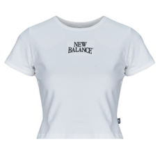 New Balance Rövid ujjú pólók LINEAR HERITAGE RINGER TSHIRT Lila EU S