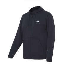 New Balance stacked logo french terry full zip hoodie pulóver férfi fekete m