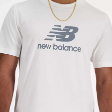 New Balance Stacked Logo Póló - Férfi - Fehér - L férfi póló
