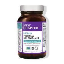 New Chapter One Daily Prenatal Multivitamin, Szülés előtti támogatás, 90 db, New Chapter vitamin és táplálékkiegészítő