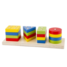 New Classic Toys Fejlesztő játék geometriai alakzatokkal és színekkel kreatív és készségfejlesztő