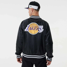 New Era los angeles lakers team logo satin bomber kabát férfi fekete xl
