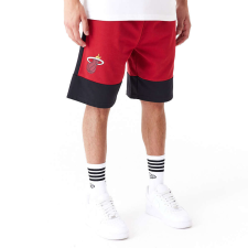 New Era nba colour block miami heat rövidnadrág férfi piros xl férfi nadrág