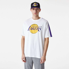 New Era nba colour block os tee los angeles lakers póló férfi fehér l