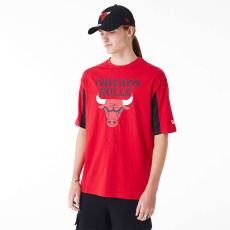 New Era nba panel chicago bulls oversized póló férfi piros xxl