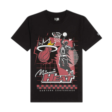 New Era nba rally drive miami heat póló férfi fekete l férfi póló