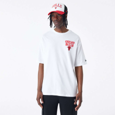New Era nba script chicago bulls oversized póló unisex fehér xxl