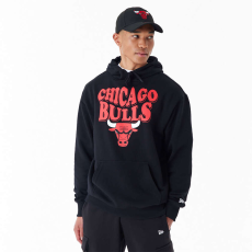New Era nba script chicago bulls oversized pulóver férfi fekete l